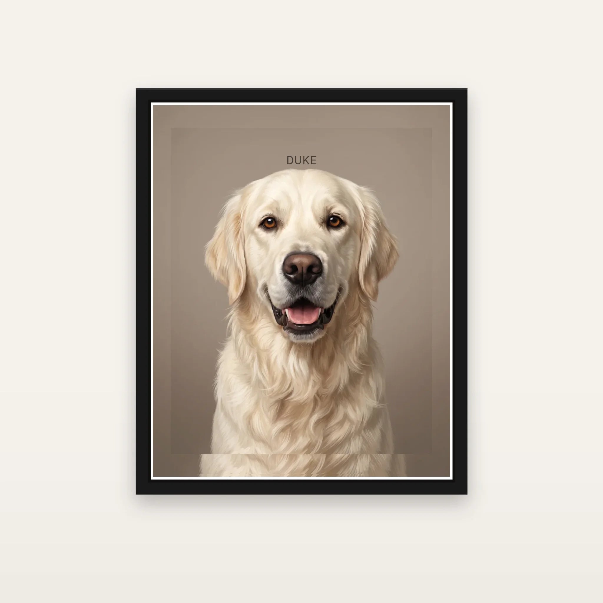 Modern Luxury Dog Portrait Canvas