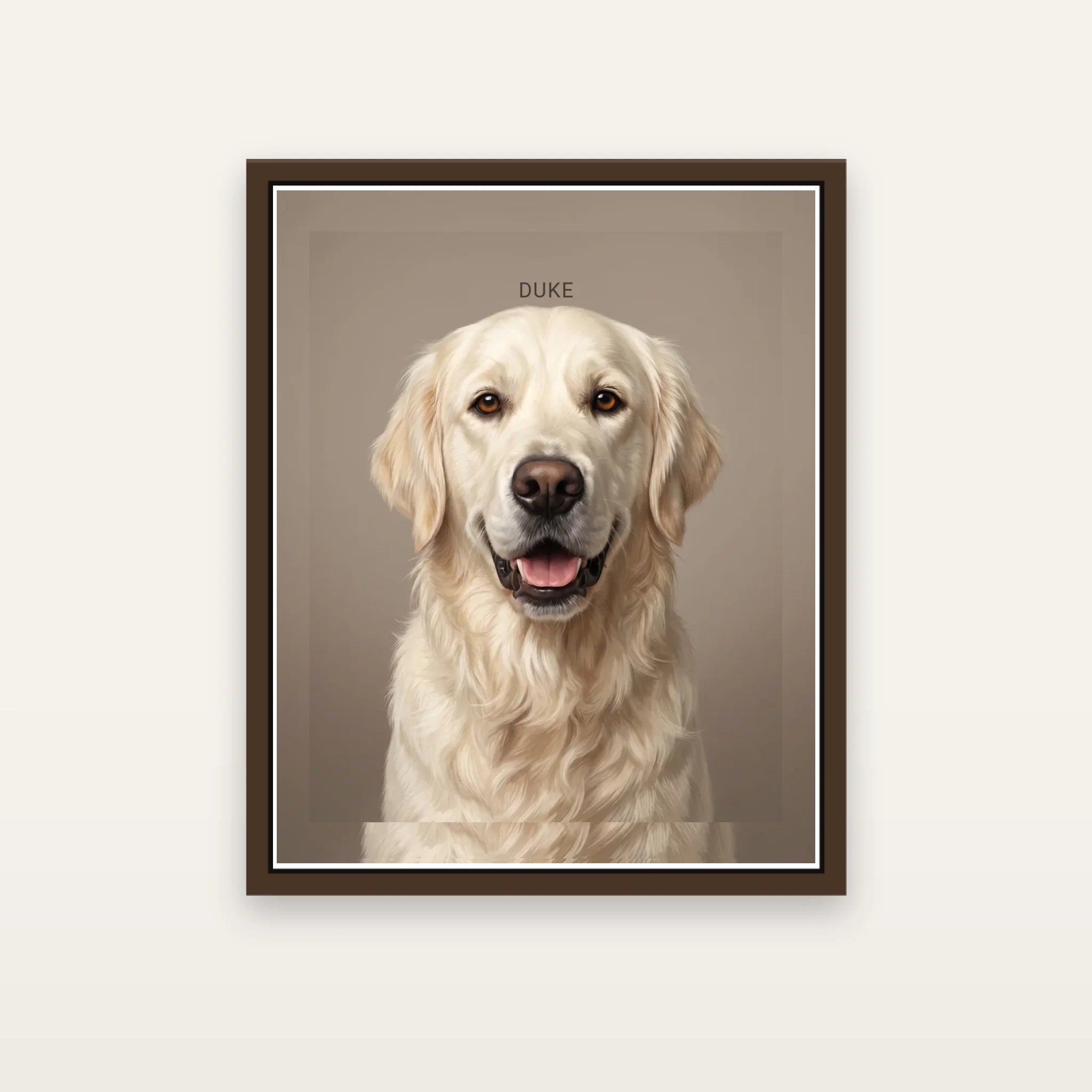 Modern Luxury Dog Portrait Canvas