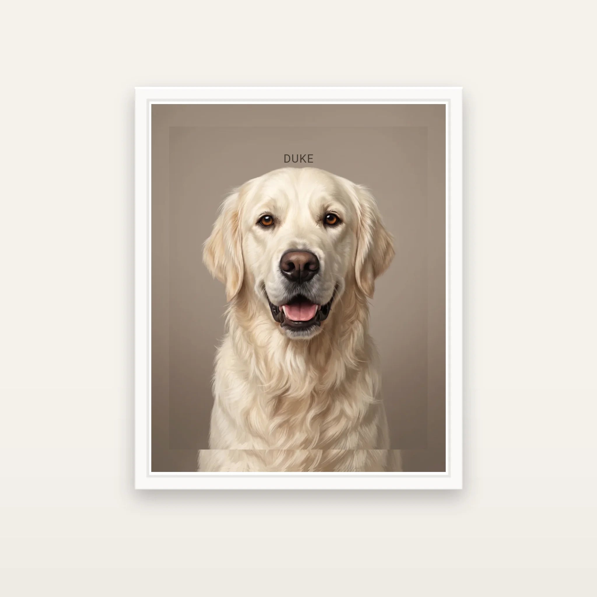 Modern Luxury Dog Portrait Canvas