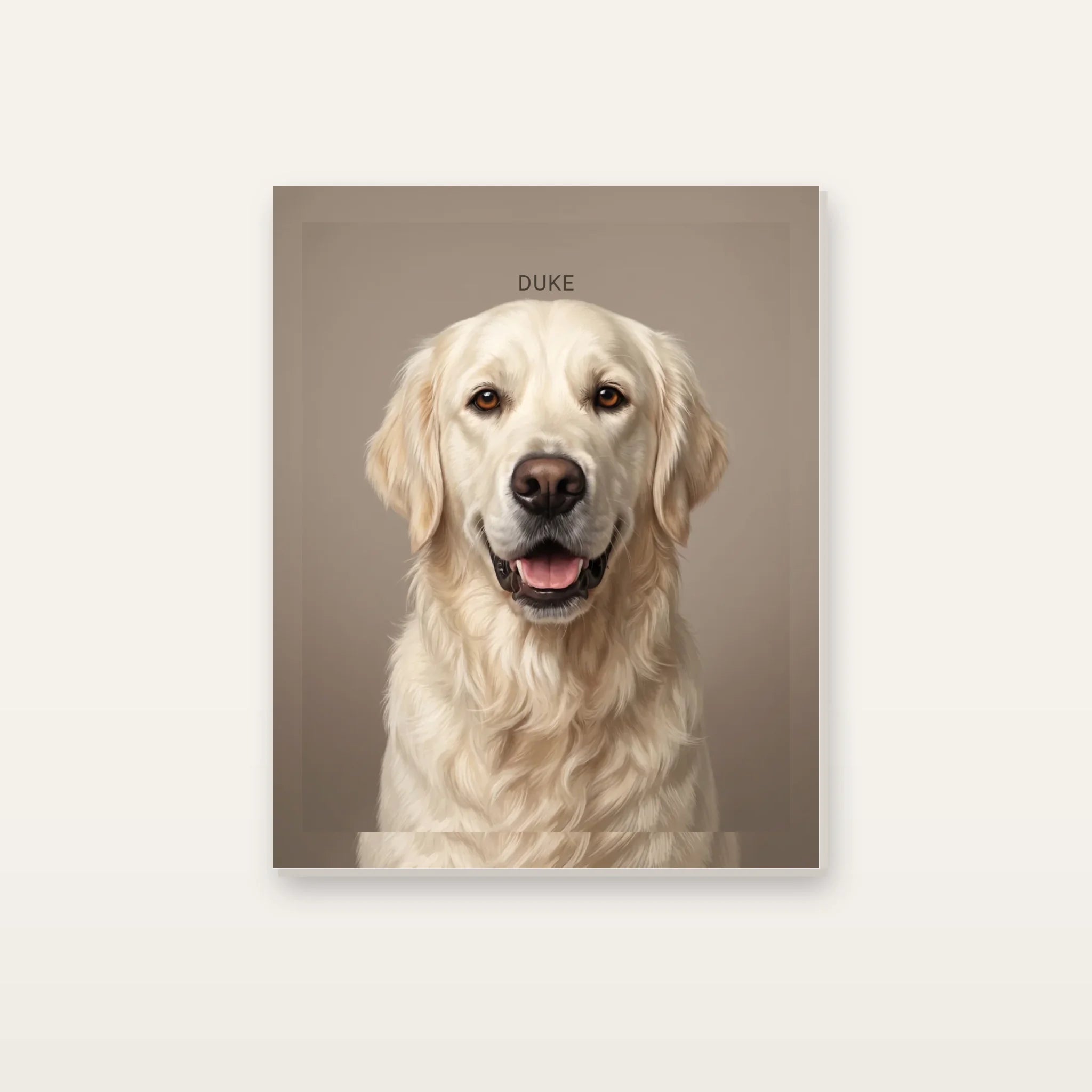 Modern Luxury Dog Portrait Canvas