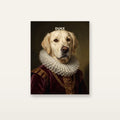 Renaissance Royalty Dog Portrait Canvas