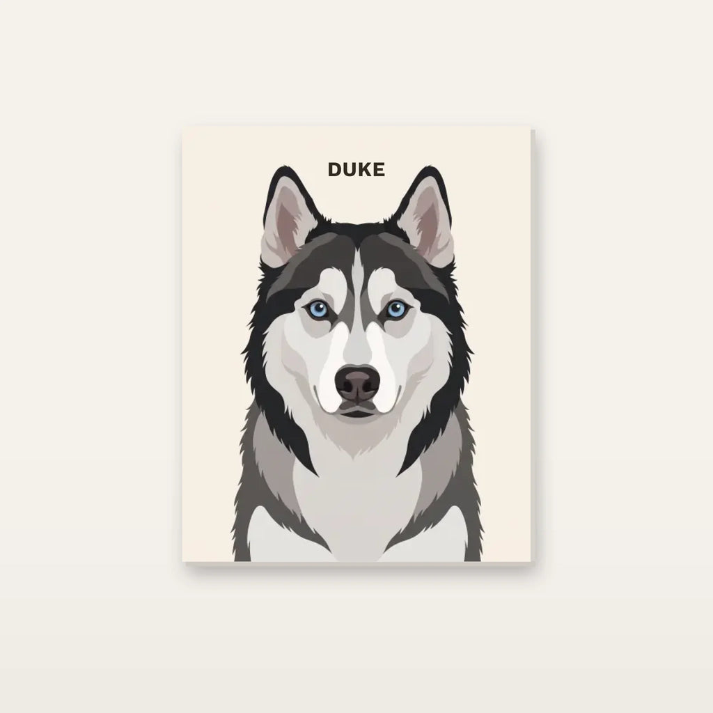 The Icon Dog Portrait Canvas