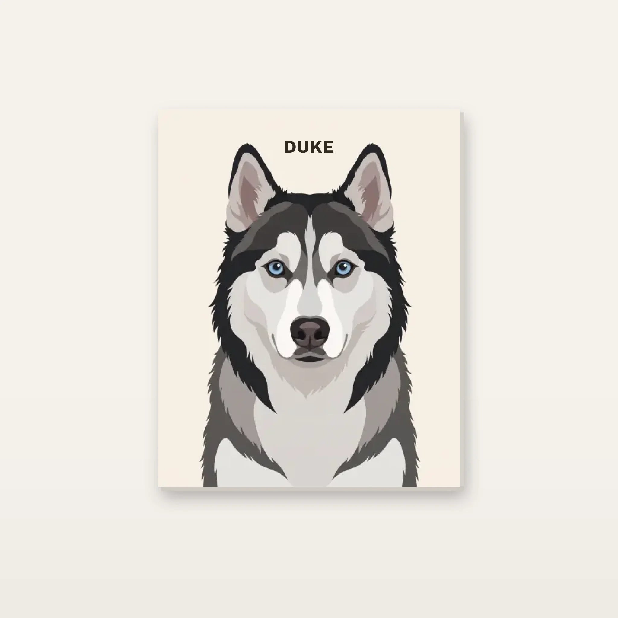 The Icon Dog Portrait Canvas