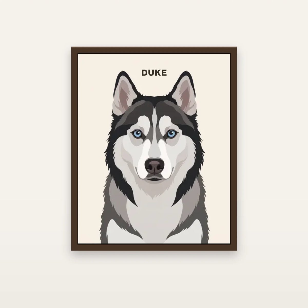 The Icon Dog Portrait Canvas