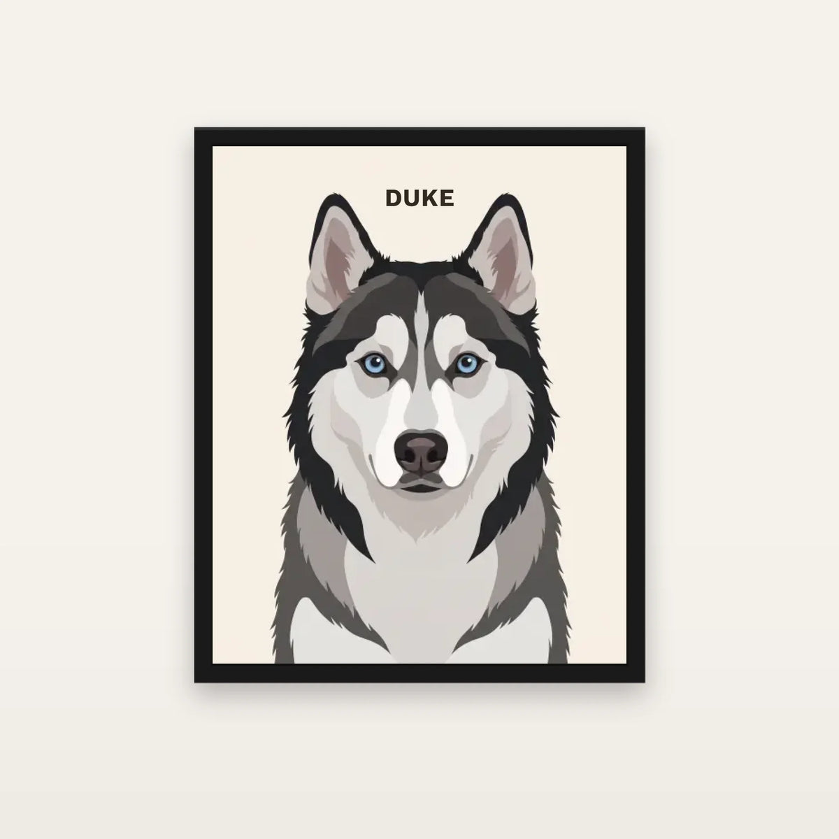 The Icon Dog Portrait Canvas