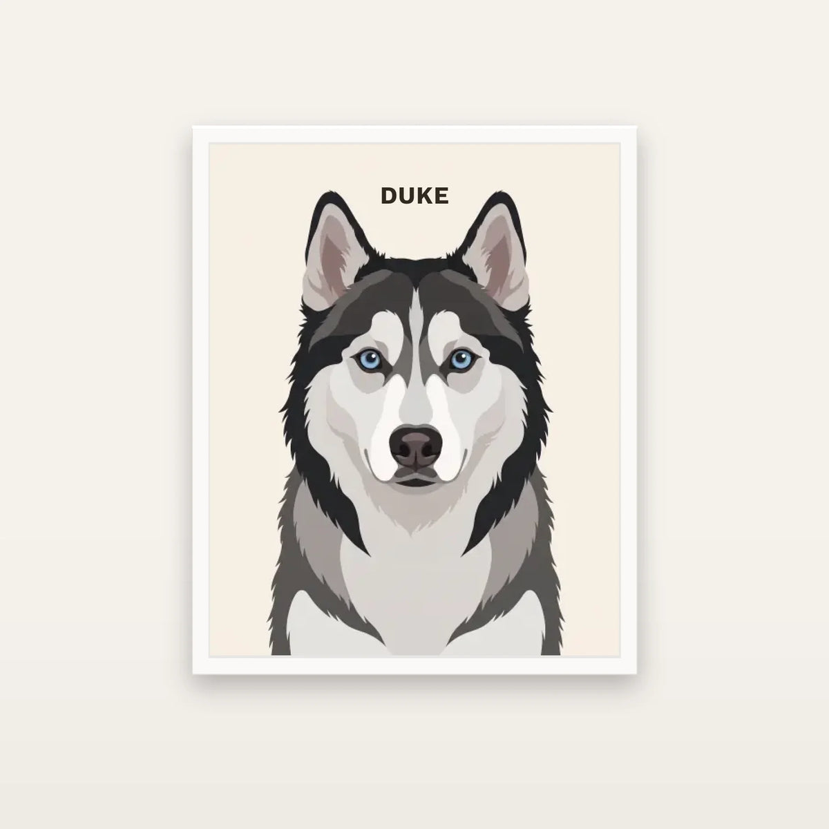The Icon Dog Portrait Canvas