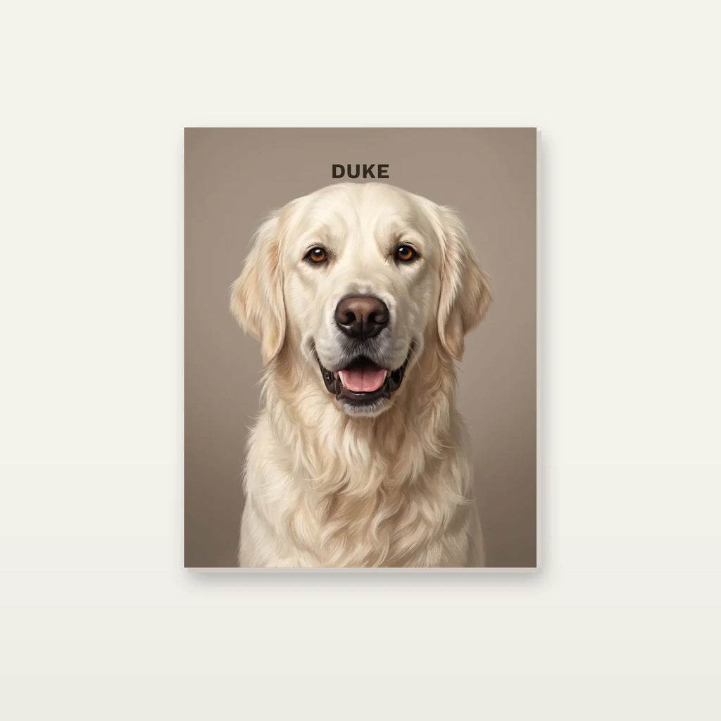The Art Pop Dog Portrait Canvas