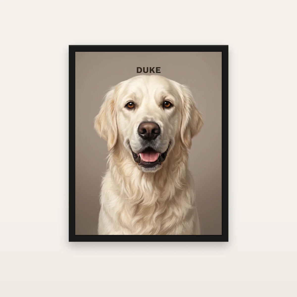 The Art Pop Dog Portrait Canvas