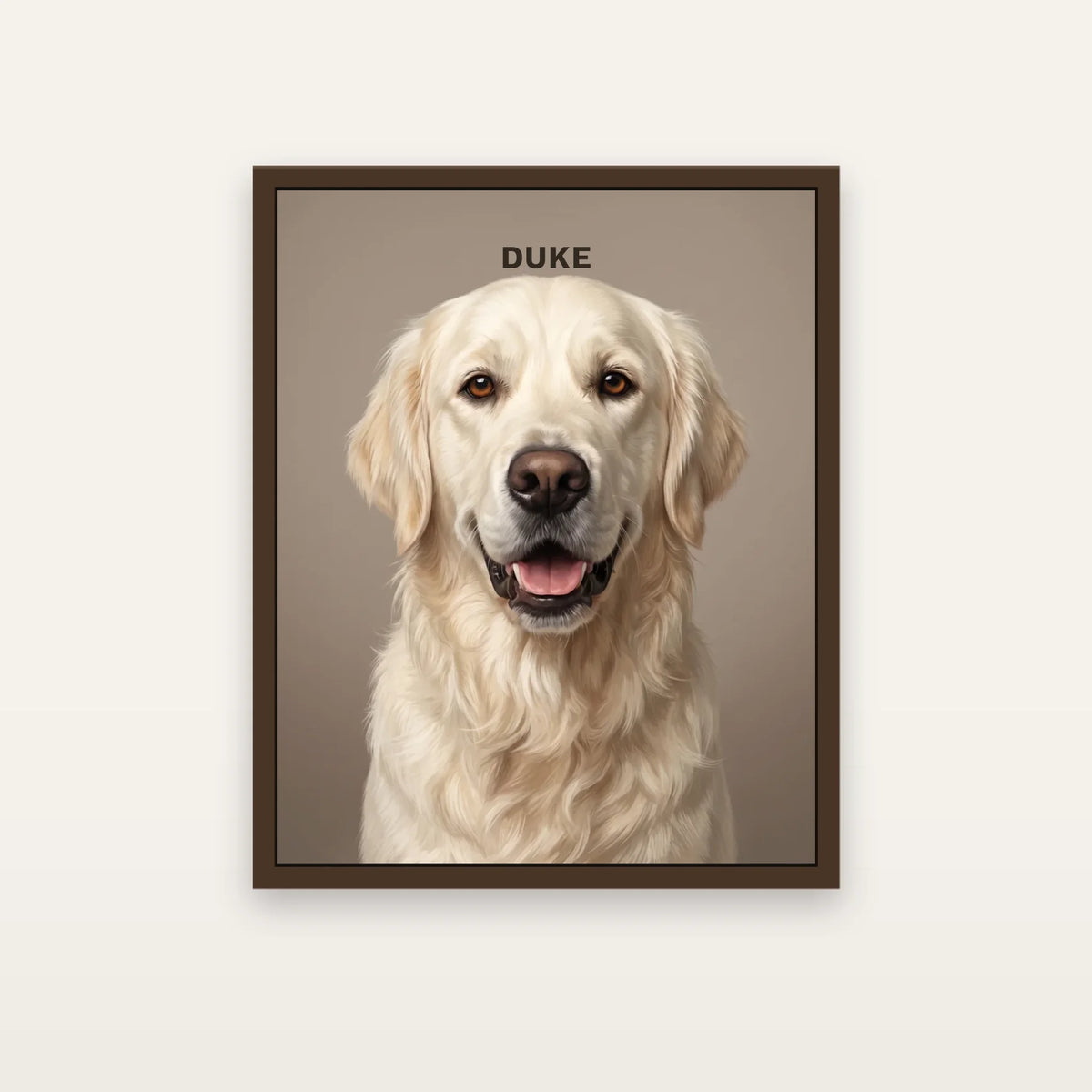 The Art Pop Dog Portrait Canvas