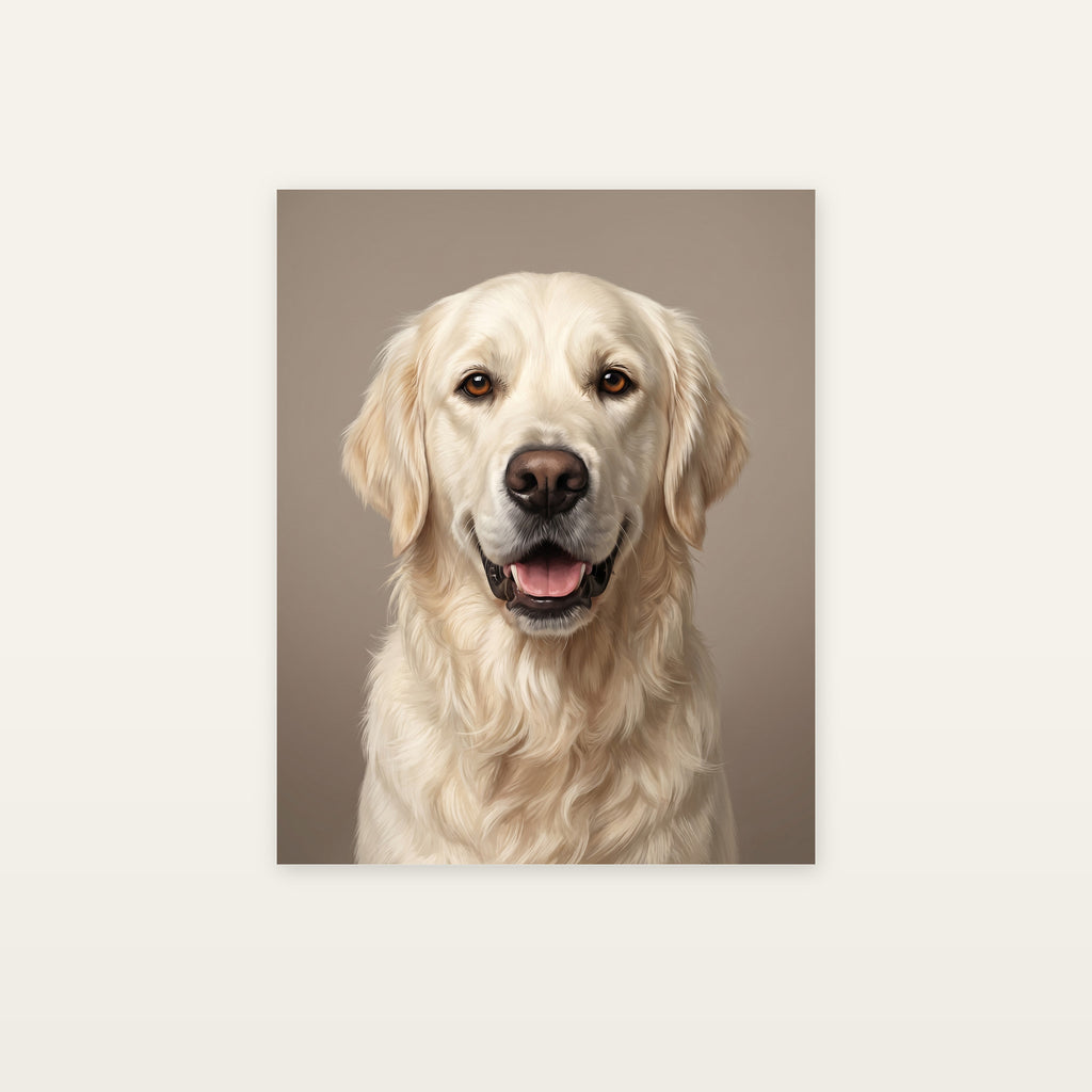 Modern Luxury dog portrait — unframed print