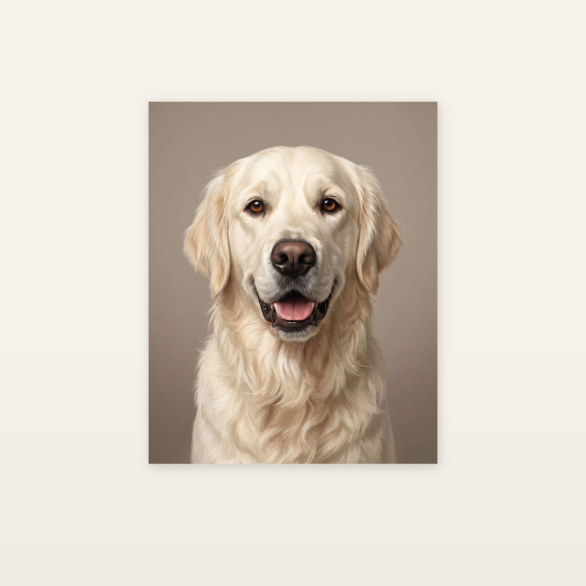 Modern Luxury dog portrait — unframed print